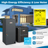 4 to 5 Ton Ultra-Low Temperature Heat Pump System with inverter technology and 55 dB quiet operation for year-round.