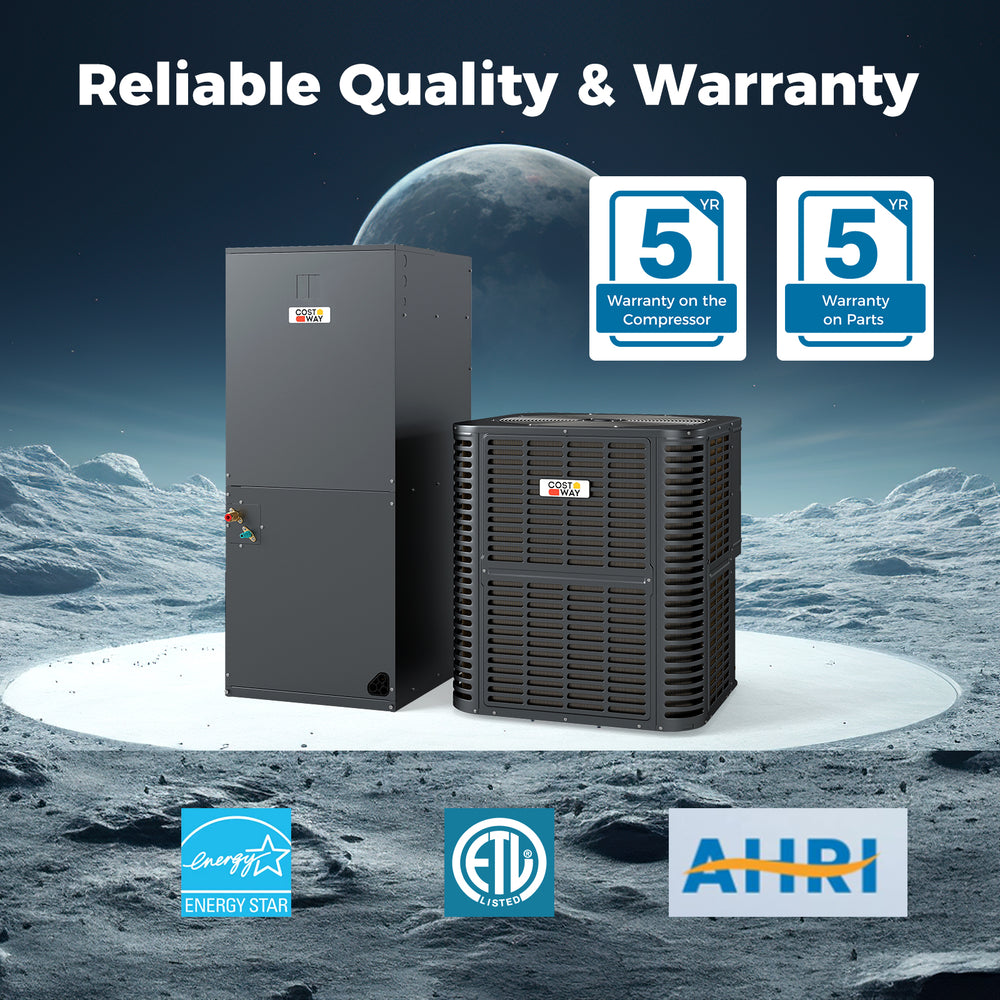 4 to 5 Ton Ultra-Low Temperature Heat Pump System with inverter technology, efficient cooling, and quiet operation.