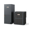 4 to 5 Ton heat pump system with outdoor unit, efficient cooling and heating, operates down to -4°F for year-round.