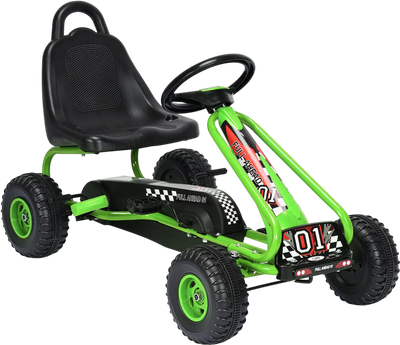 Costway 4 Wheel Pedal Powered Ride On Car Adjustable Seat 83096425 New