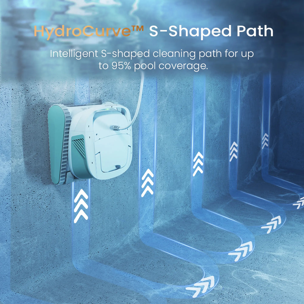 Chasing Poolmate Hydro 4 SE Pool Cleaner Corded 1,614 sq. ft. 5070 GPH HydroCurve S Path New
