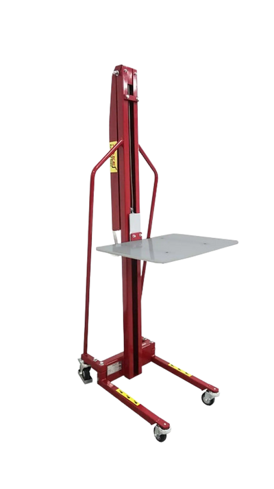 Pake Handling Tools PAKMS05 Winch Stacker Manual Work Positioner Truck 440lb Capacity 61