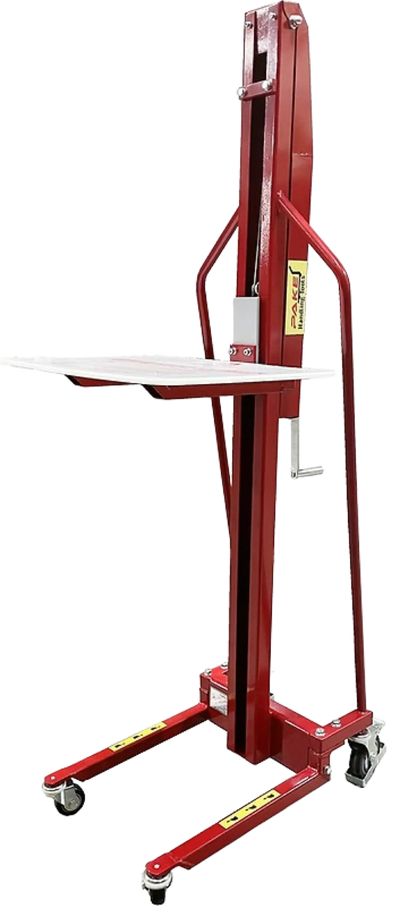 Pake Handling Tools PAKMS04 Winch Stacker Manual Work Positioner Truck 220lb Capacity 59