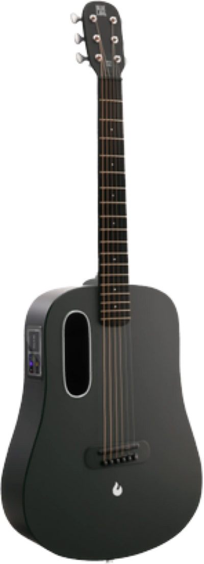 Lava Music Blue Lava Touch 36″ Smart Guitar Midnight Black Open Box