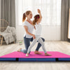 4ft x 4ft x 4in Bi-Folding Gymnastic Tumbling Mat with Handles and Cover-Pink - Gallery View 1 of 9