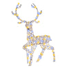 Pre-lit 4.6 feet Christmas reindeer with 170 warm and cold LED lights, perfect for indoor or outdoor holiday decor.