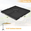 Four-piece 13L cantilever umbrella base made of durable HDPE, designed for easy filling and stability, ideal for.