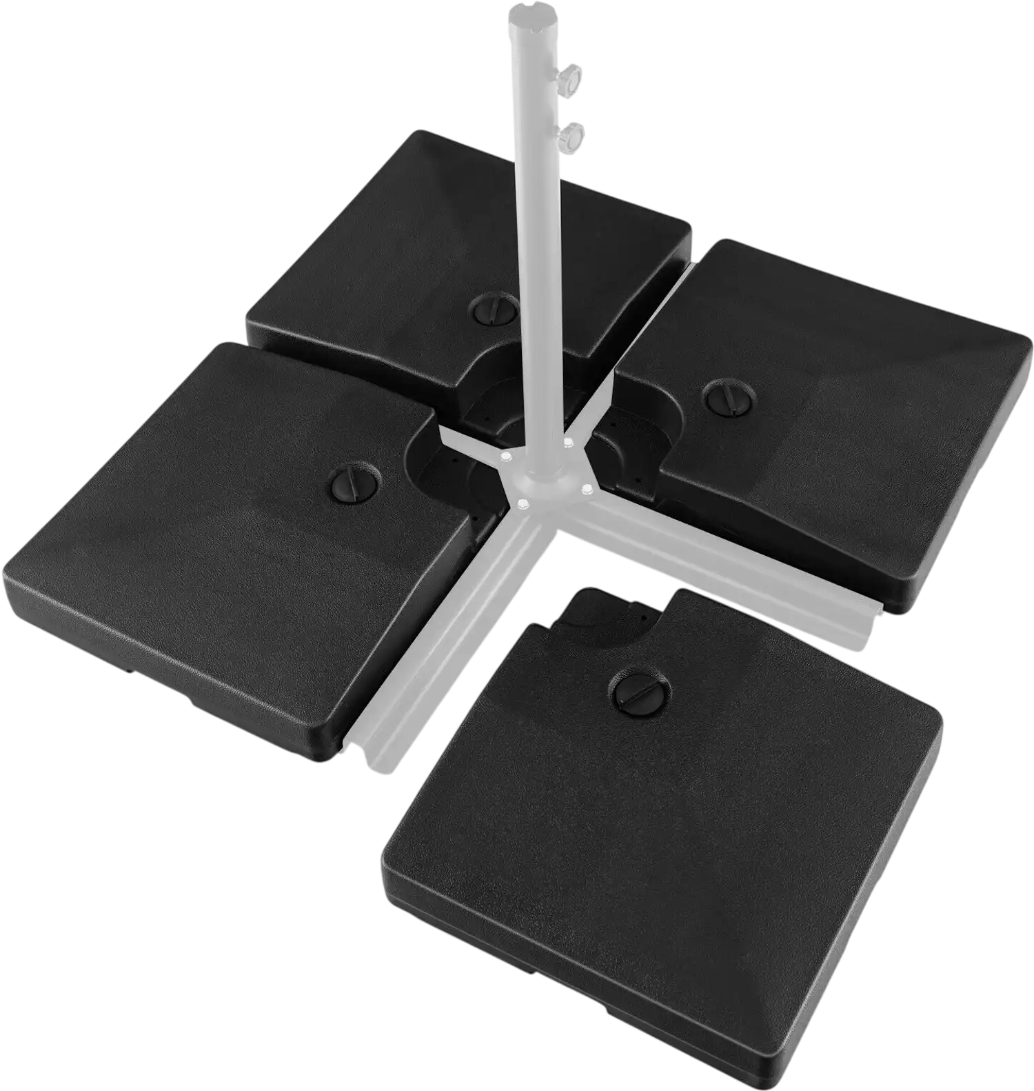 Costway 4-Piece 20L Cantilever Offset Patio Umbrella Base 56734812 New