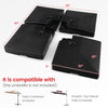 4-piece 20L cantilever patio umbrella base in black, stackable design for easy storage and transport, ideal for outdoor.