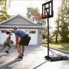 Portable basketball hoop with adjustable height, 44" backboard, and fillable base for stability, perfect for outdoor.