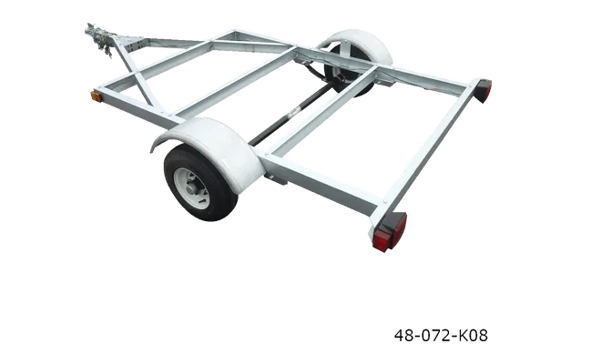 Stirling Open Frame Kit Trailer 4 x 6 ft. 800 lb. Capacity 8" Tires New