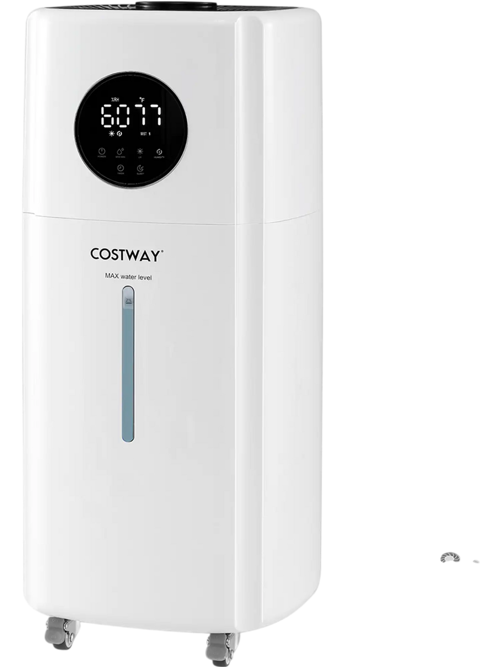 5.5Gal humidifier with a clear water level window and sleep mode for quiet operation in large rooms up to 2000 sq.ft.