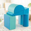 5-Piece Kids Climb and Crawl Activity Playset-Navy - Gallery View 1 of 11