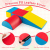Colorful 5-piece kids climb and crawl playset with waterproof PU cover, promoting motor skills and balance for indoor.