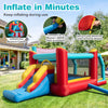 5-in-1 Ice Cream Inflatable Bounce House with slide, ball pit, and basketball hoop for outdoor fun and safe play.