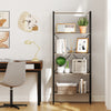 5-Tier Bookshelf with Open Shelves and Heavy Duty Metal Frame-Gray - Gallery View 1 of 10
