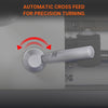 1.5‘’ Spindle Bore Metal Lathe Machine 8'' x 16'' High Precision Brushless Motor Mini 1.5HP Benchtop 0-2500 RPM Variable Speed Metal Working Machine 1.5‘’ Spindle Bore Small Lathe without Stand 0831V