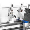 1.5‘’ Spindle Bore Metal Lathe Machine with DRO 8'' x 16'' High Precision Brushless Motor Mini 1.5HP Benchtop 0-2500 RPM Variable Speed Metal Working Machine 1.5‘’ Spindle Bore Small Lathe without Stand 0831VD