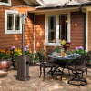 50000 BTU Garden Propane Standing LP Gas Steel Accessories Heater-Bronze - Gallery View 1 of 13