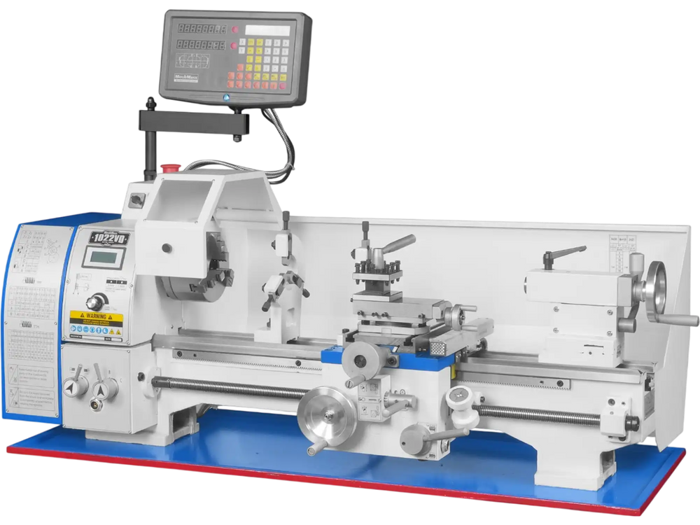 10'' x 22'' Industrial Metal Lathe Machine with DRO High Precision Benchtop 1.5HP Brushless Motor 0-2000 RPM Variable Speed Metal Working Machine Small Lathe without Stand 1022VD