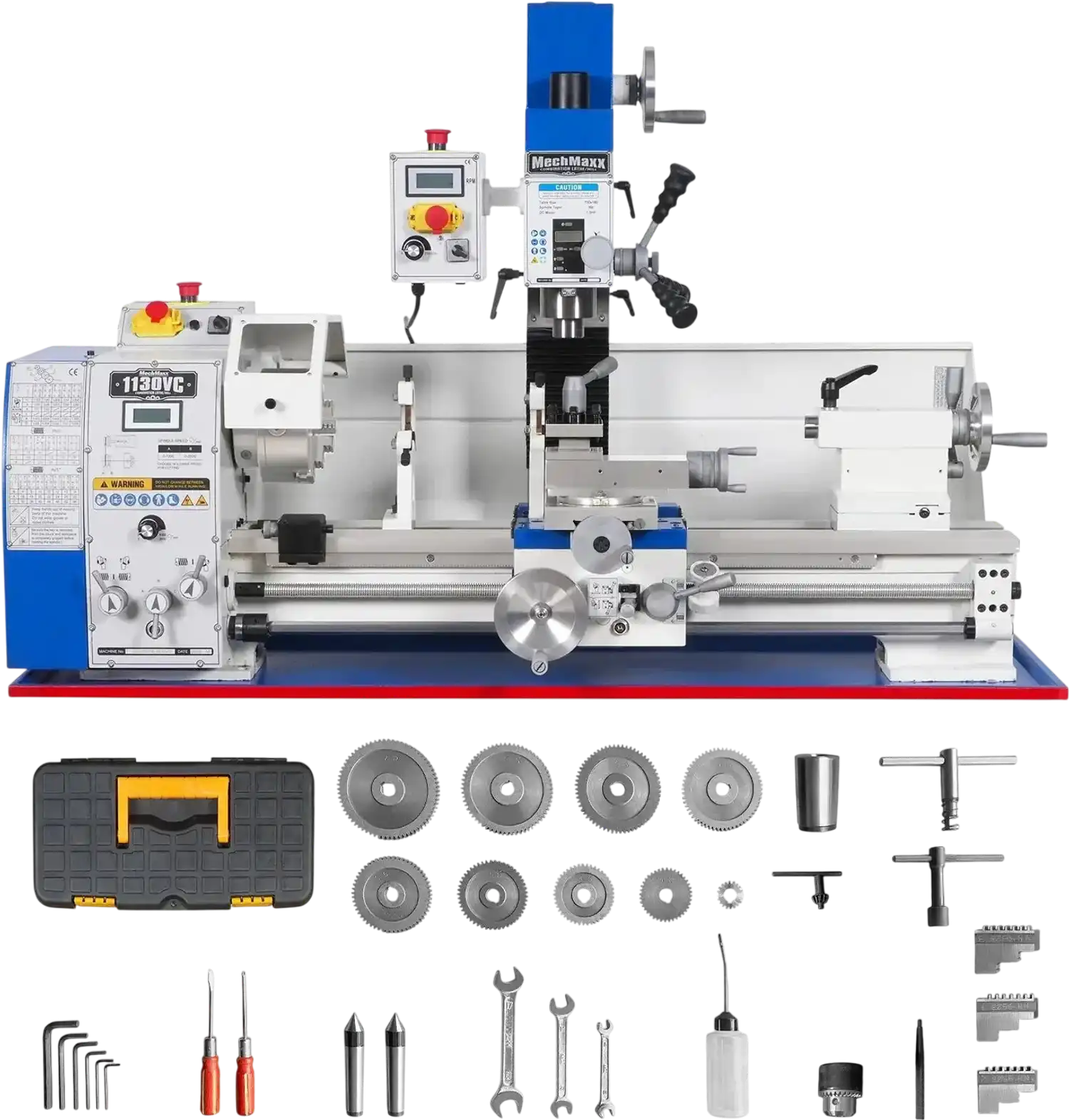 MechMaxx 1130VC Combination Lathe Milling Machine 2 HP 11