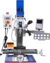 6"x20'' Benchtop Mill Drill Machine with DRO Brushless Motor, Variable Speed, R8 Spindle, 1 HP, 110V, Compact Milling Drilling Tool for Garage Shop, DIY Metalworking without Stand VM18LD