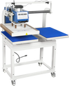 16x24 Inch Commercial Pneumatic Dual Platen Heat Press - Infrared Positioning Auto Lift Sublimation Transfer Machine Digital LCD Control (110V 2.2HP)