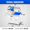 16x24 Inch Commercial Pneumatic Dual Platen Heat Press - Auto Lift Sublimation Transfer Machine with Storage Base Cabinet (110V 1650W)