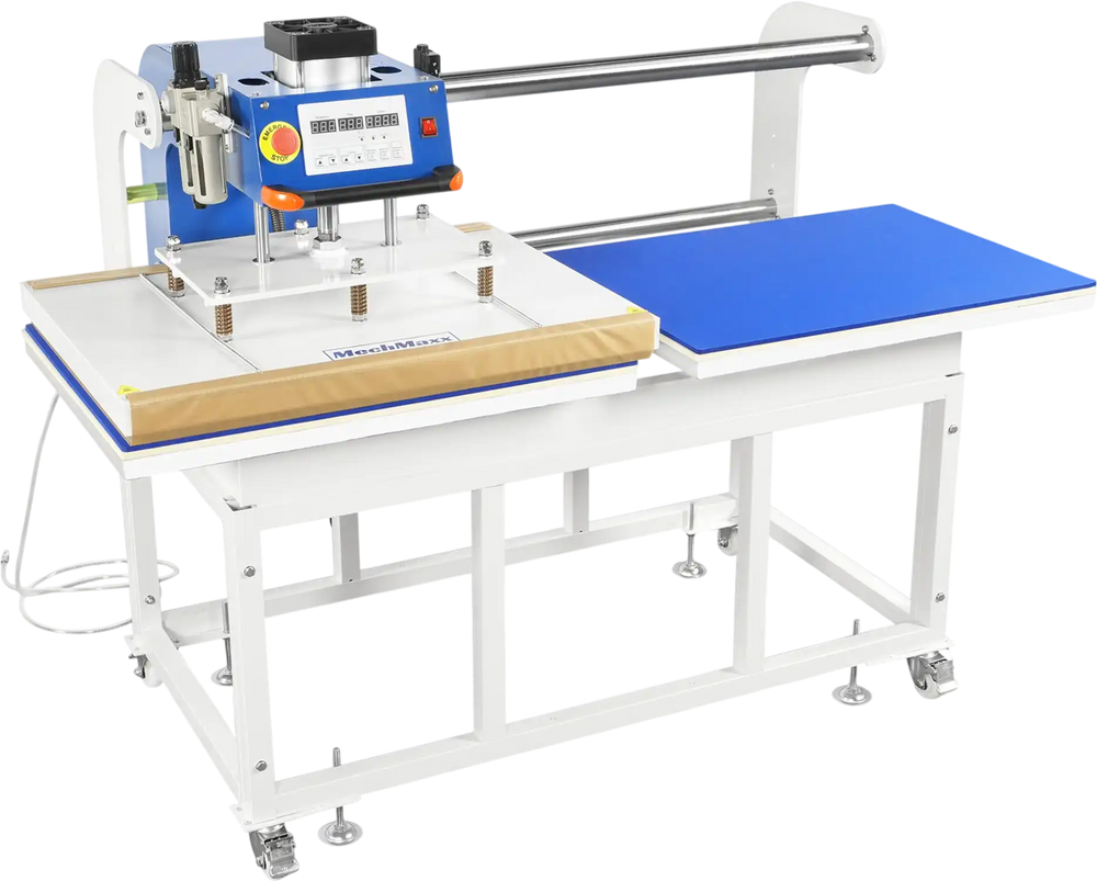 24x32 Inch (60x80cm) Industrial Pneumatic Dual Platen Heat Press - Auto Lift Digital Sublimation Transfer Machine (220V 8HP)