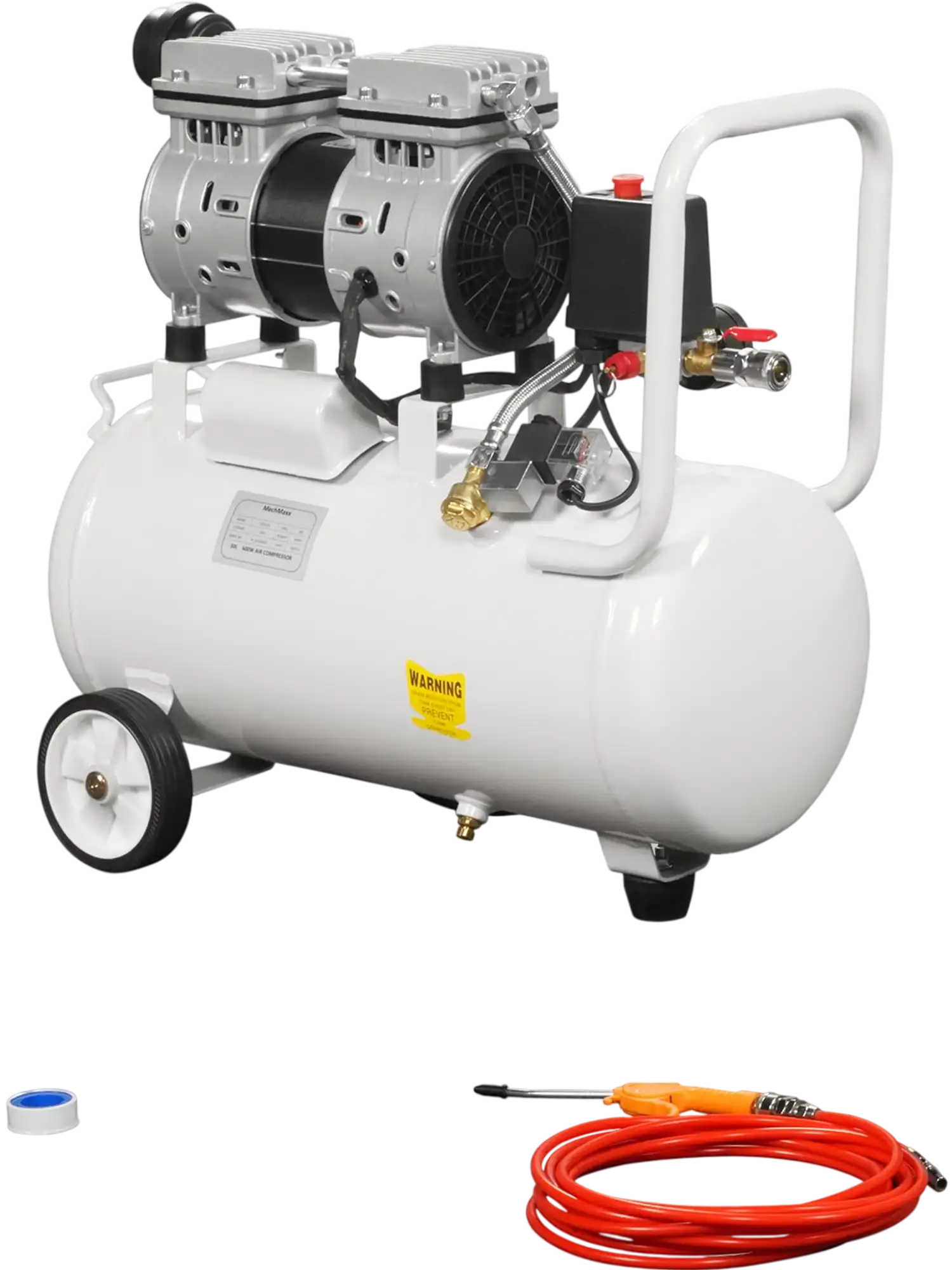 MechMaxx PC-30 Air Compressor 8 Gallon 600W 110V Oil-Free Quiet Electric Air Pump 0.7MPa 40L/min New