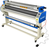 65" Wide Format Full-Auto Cold & Heat Assisted Pneumatic Laminator Machine with 4 Trimmers, Max Speed 40ft/min, 63" Max Width, 1.1" Max Thickness, Infrared Heating, Digital Control Pneumatic Roller Lifting (Requires Air Compressor, Not Included) 1700-B1