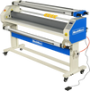 65" Wide Format Full-Auto Cold & Heat Assisted Pneumatic Laminator Machine with 4 Trimmers, Max Speed 40ft/min, 63" Max Width, 1.1" Max Thickness, Infrared Heating, Digital Control Pneumatic Roller Lifting (Requires Air Compressor, Not Included) 1700-B2