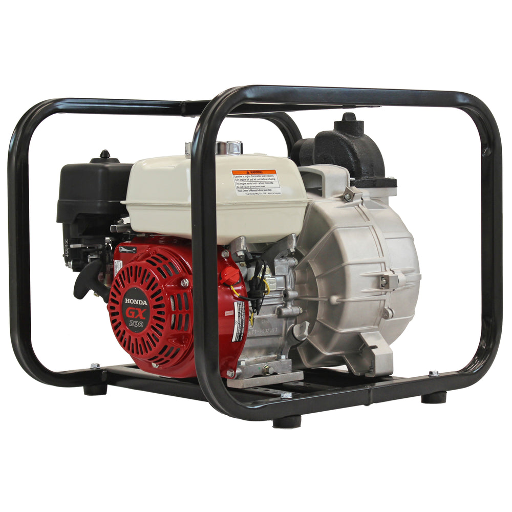 Brave Hi-Pressure Water Pump 120 GPM 2 in. Threaded Shaft 196cc Honda GX200 Engine New