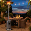 50,000 BTU Patio Propane Gas Heater with Stainless Steel Burner-Gray - Gallery View 1 of 10