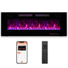 42/50/60/72 Inch Ultra-Thin Electric Fireplace with Decorative Crystals-50 inches - Gallery View 1 of 10