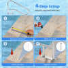 50 x 30 inch stainless steel pool handrail setup instructions, highlighting installation steps for secure mounting.