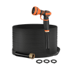 Giraffe Tools Lay Flat Water Hose - x 5/8” Black New