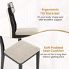 Modern dining chair with ergonomic tilt backrest and soft padded seat cushion for lasting comfort and support.