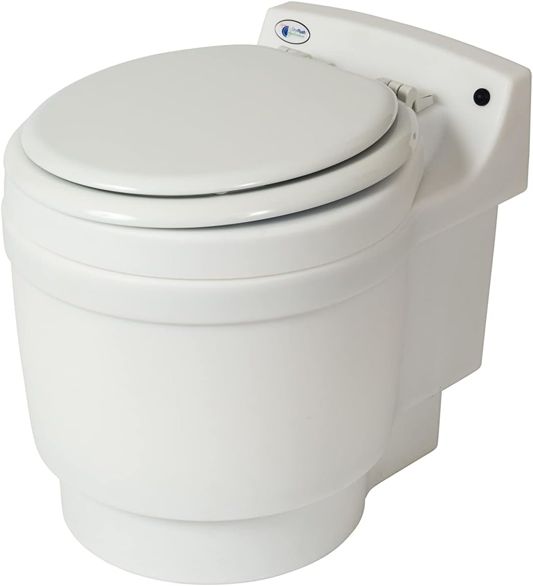 Dry Flush DF1045 Laveo Waterless Portable Toilet with 12V Battery and Charger New