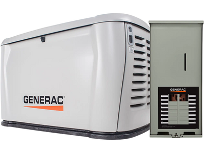 Generac 7321 10kW Standby Generator Natural Gas Propane Wi-Fi w/ 100A 16-Circuit Transfer Switch New