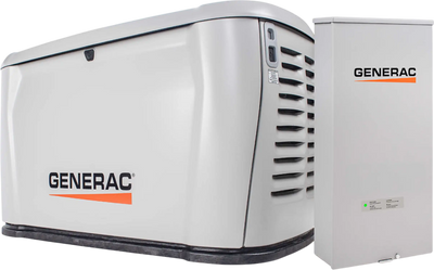 Generac 7325 22kW Standby Generator Propane Natural Gas 1 Phase 240V w/ 200A Automatic Transfer Switch New