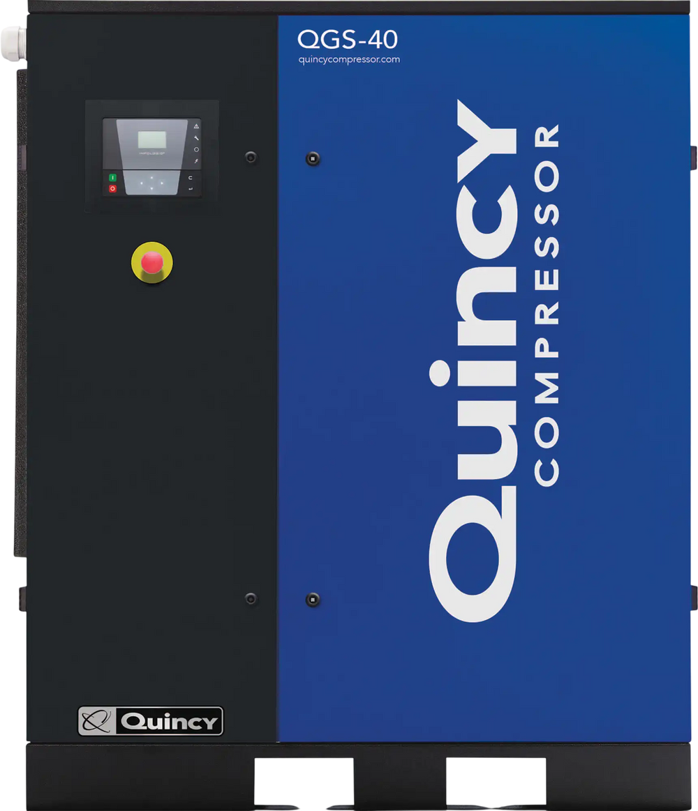Quincy Compressor QGS Rotary Screw Air Compressor 40 HP, 230/460 Volt, 3 Phase, 177 CFM, No Tank New