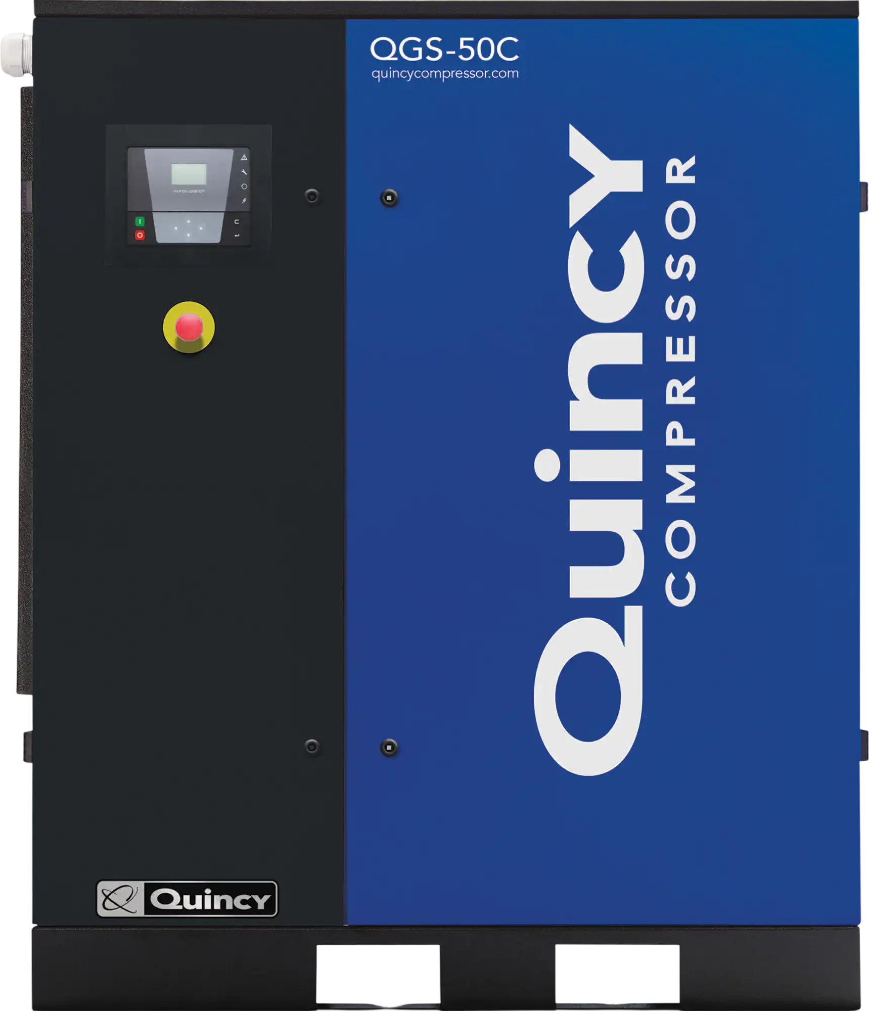 Quincy Compressor QGS Rotary Screw Air Compressor 50 HP, 230/460 Volt, 3 Phase, 208 CFM, No Tank New