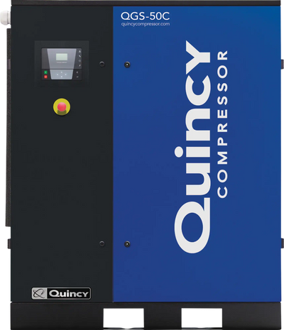 Quincy Compressor QGS Rotary Screw Air Compressor 50 HP, 230/460 Volt, 3 Phase, 208 CFM, No Tank New