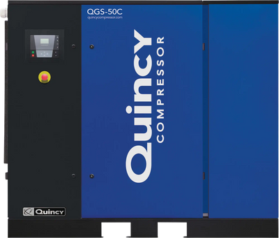 Quincy Compressor QGS Rotary Screw Air Compressor with Dryer 50 HP 230/460 Volt 3 Phase 208 CFM No Tank New