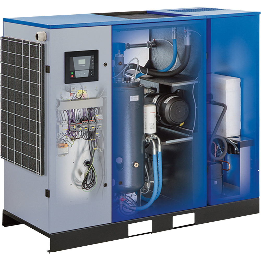 Quincy Compressor QGS Rotary Screw Air Compressor with Dryer 50 HP 230/460 Volt 3 Phase 208 CFM No Tank New