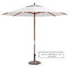 Heavy-duty 23-pound round umbrella base stand in classic bronze, designed for stability with patio umbrellas.