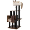 Multi-level 53.5-inch tall cat tree with a spacious condo, soft top perch, and sturdy scratching posts for indoor cats.