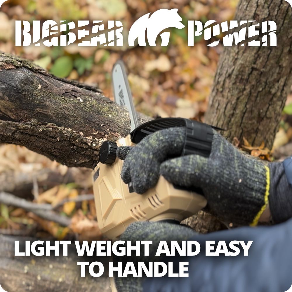 BigBear Power BB38 Compact Chainsaw Kit 8" Bar 4Ah 20V Brushless New