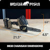 BigBear Power BB38 Compact Chainsaw Kit 8" Bar 4Ah 20V Brushless New